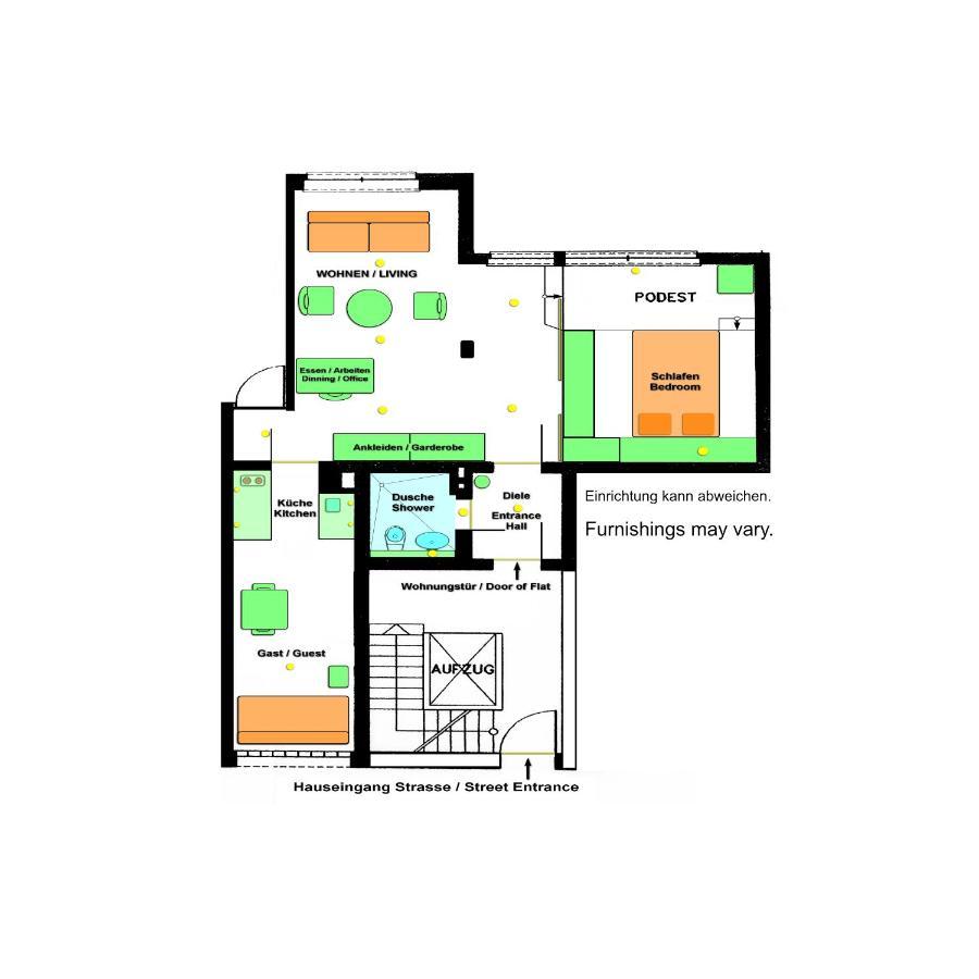 City-Apartment 65Qm 2-Schlafzimmer Wlan Nichtraucher Parken 뒤셀도르프 외부 사진
